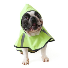 Pu mascota impermeable Pet Dog Rain Coat Poncho